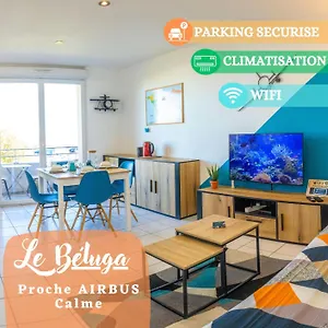  Appartement Le Beluga – Proche Airbus France